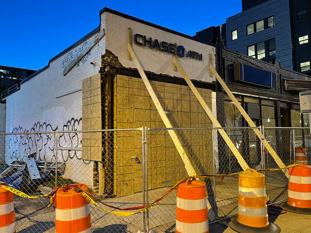 croy contracting inc. in virginia commercial construction job at chase bank atm