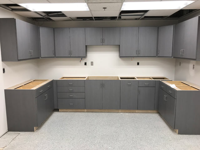 cabinetry installation at cox